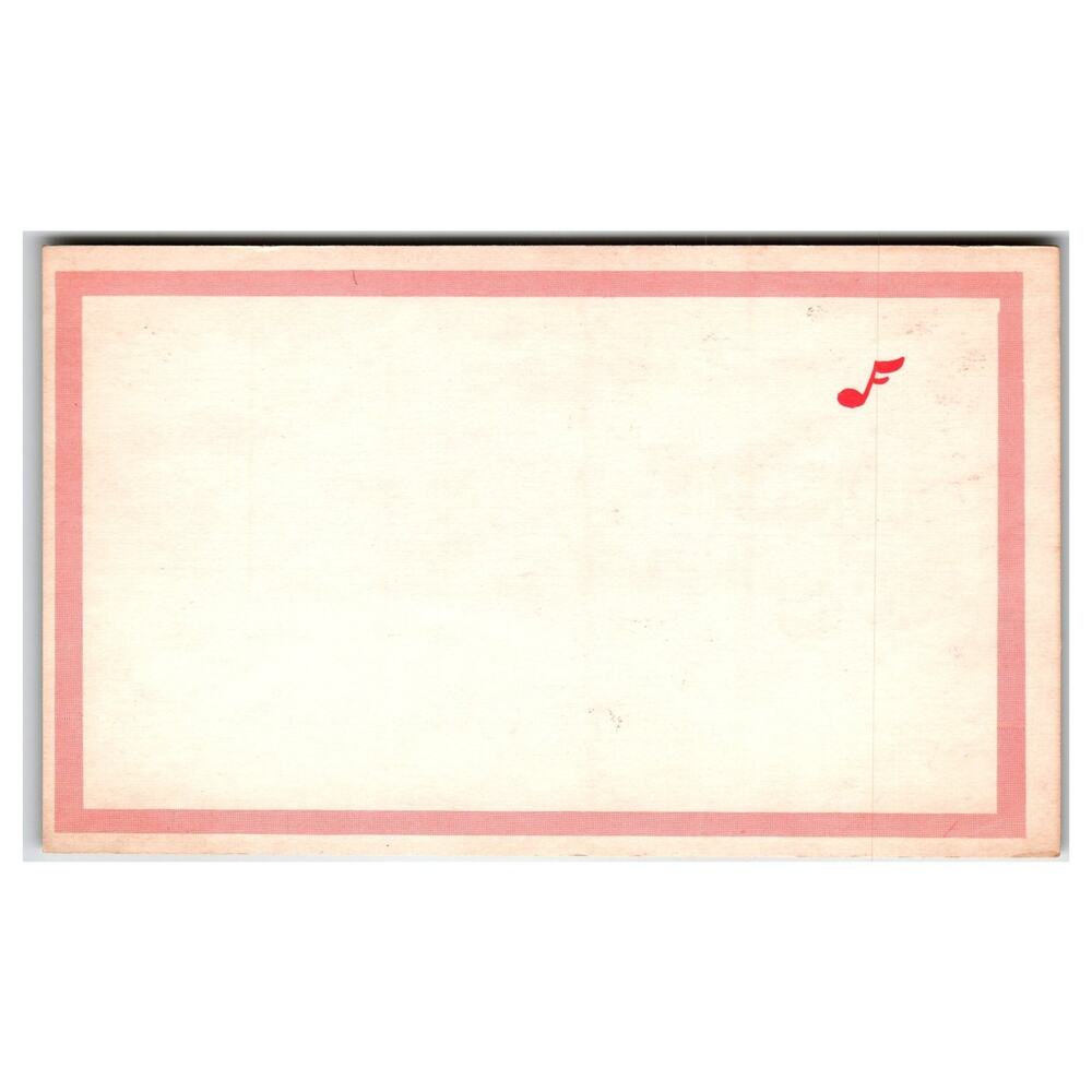 Vintage Valentine Postcard Just a Little Note to My Valentine Hearts Envelope